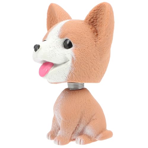 WEKAMOS 1Stück Hundeschmuck aus Simuliertes Corgi Auto Ornament Niedliches Desktop für Büro Zuhause und Auto Wackelnder Kopf Leicht und Tragbar Langlebig und Pflegeleicht WEKAMOS 1Stück Hundeschmuck aus Simuliertes Corgi Auto Ornament Niedliches Desktop für Büro Zuhause und Auto Wackelnder Kopf Leicht und Tragbar Langlebig und Pflegeleicht von WEKAMOS
