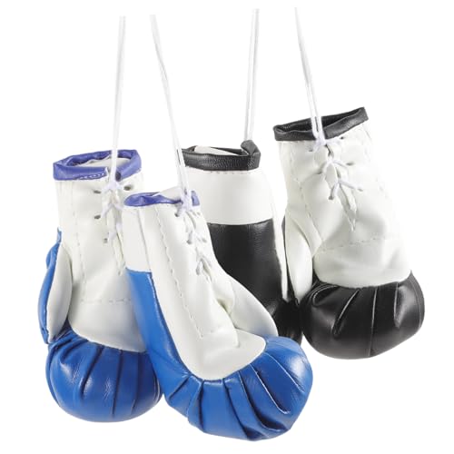 WEKAMOS 2 Paare Mini Boxhandschuhe Anhänger aus PVC Kreative Schlüsselanhänger und Auto Dekoration Kleine Boxhandschuh Deko für Taschen Autoschlüssel Schwarze und Blaue Farbkombination WEKAMOS 2 Paare Mini Boxhandschuhe Anhänger aus PVC Kreative Schlüsselanhänger und Auto Dekoration Kleine Boxhandschuh Deko für Taschen Autoschlüssel Schwarze und Blaue Farbkombination von WEKAMOS
