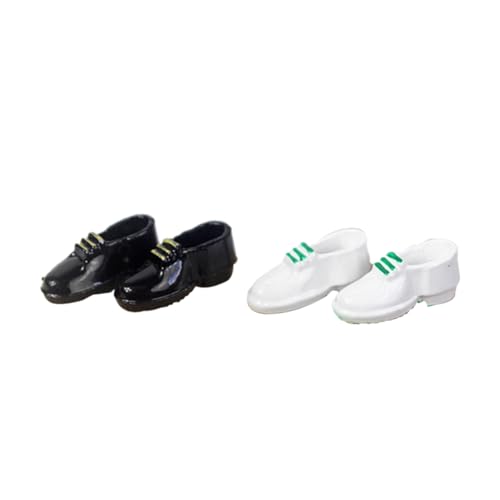 WEKAMOS 2 Paare Mini Schuhe Modell Leder Schuhe für Puppenhaus Zubehör und Kinderspielzeug Dekorative Miniaturen für Puppenliebhaber und Kreative Spielideen WEKAMOS 2 Paare Mini Schuhe Modell Leder Schuhe für Puppenhaus Zubehör und Kinderspielzeug Dekorative Miniaturen für Puppenliebhaber und Kreative Spielideen von WEKAMOS