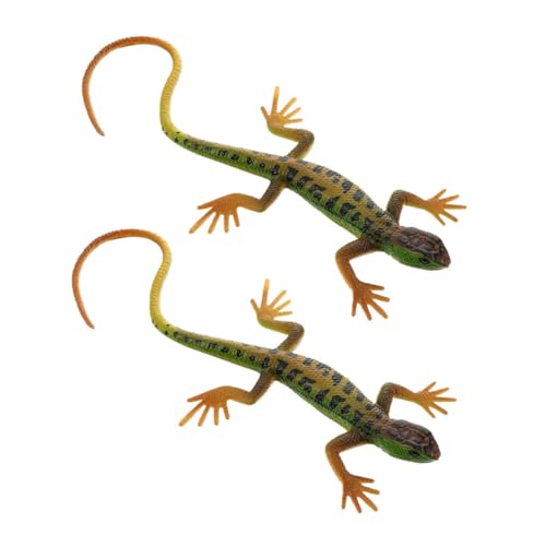 WEKAMOS 2 Realistische Kunststoff Echsen Modellfiguren Detailgetreu Bemalt Kleines Lernspielzeug und Dekorative Miniatur für Schreibtisch Kinderzimmer und Unterricht WEKAMOS 2 Realistische Kunststoff Echsen Modellfiguren Detailgetreu Bemalt Kleines Lernspielzeug und Dekorative Miniatur für Schreibtisch Kinderzimmer und Unterricht von WEKAMOS