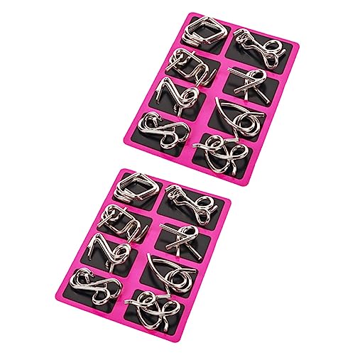 WEKAMOS 2 Sätze Draht Puzzle Teiliges Iq Entwirrung für Erwachsene Fidget Toy für Denkspiele und Partys WEKAMOS 2 Sätze Draht Puzzle Teiliges Iq Entwirrung für Erwachsene Fidget Toy für Denkspiele und Partys von WEKAMOS
