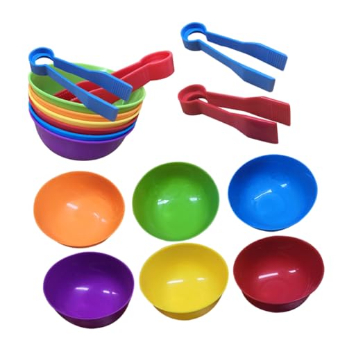 WEKAMOS 2 Sätze Farbige Klassifikationsbecher mit Pinzetten Lernspielzeug Sortierschalen Fördern Kreativität Hand Auge Koordination Feinmotorik für Kleinkinder WEKAMOS 2 Sätze Farbige Klassifikationsbecher mit Pinzetten Lernspielzeug Sortierschalen Fördern Kreativität Hand Auge Koordination Feinmotorik für Kleinkinder von WEKAMOS