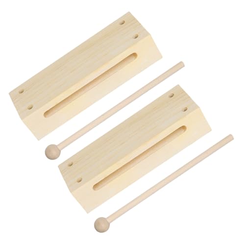 WEKAMOS 2 Sätze Holzblock Percussion Instrument mit Holzklöppel Kraftvoller Natürliche Holzstruktur Vielseitig für Rhythmusübungen und Musikunterricht Geeignet für Erwachsene WEKAMOS 2 Sätze Holzblock Percussion Instrument mit Holzklöppel Kraftvoller Natürliche Holzstruktur Vielseitig für Rhythmusübungen und Musikunterricht Geeignet für Erwachsene von WEKAMOS