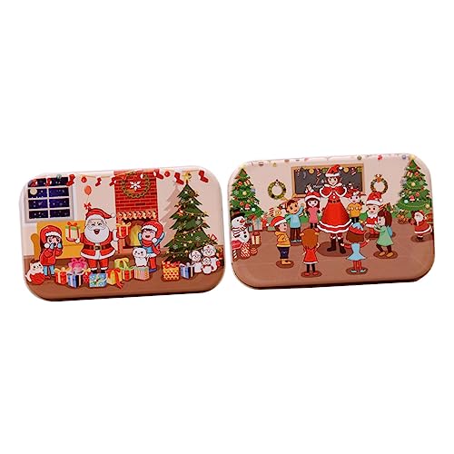 WEKAMOS 2 Sätze Teiliges Weihnachts Holzpuzzle Edukatives DIY Puzzlespiel mit Bunten Cartoon Motiven Fördert Kognitive Fähigkeiten und Logisches für Eltern Junge Mädchen WEKAMOS 2 Sätze Teiliges Weihnachts Holzpuzzle Edukatives DIY Puzzlespiel mit Bunten Cartoon Motiven Fördert Kognitive Fähigkeiten und Logisches für Eltern Junge Mädchen von WEKAMOS