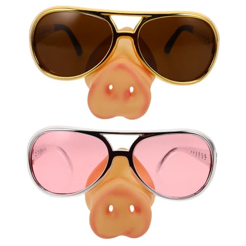 WEKAMOS 2stücke Pig Nose Brille Lustige Cosplay-brillen Für Partys Attraktive Accessoires Für Foto-spaß Und Kreative Kostüme WEKAMOS 2stücke Pig Nose Brille Lustige Cosplay-brillen Für Partys Attraktive Accessoires Für Foto-spaß Und Kreative Kostüme von WEKAMOS
