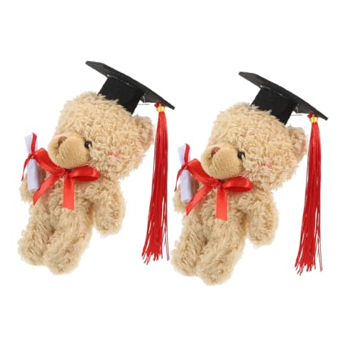 WEKAMOS 2 Stück Dr. Bärenpuppe Plüsch-Grad-Bär Bärentierpuppen Diplom-Bär abschluss ausgestopfte bären Abschluss Bär Abschlussfeier Bärenpuppen Grad Animal Filzstoff Light Brown WEKAMOS 2 Stück Dr. Bärenpuppe Plüsch-Grad-Bär Bärentierpuppen Diplom-Bär abschluss ausgestopfte bären Abschluss Bär Abschlussfeier Bärenpuppen Grad Animal Filzstoff Light Brown von WEKAMOS