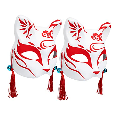 WEKAMOS 2 Stück Halbgesichts Fuchsmaske Japanischer Stil Dekorative Tiermaske Für Halloween Karneval Maskerade Party Zubehör Erwachsene Zufällige Farbe Zufällige Farbe WEKAMOS 2 Stück Halbgesichts Fuchsmaske Japanischer Stil Dekorative Tiermaske Für Halloween Karneval Maskerade Party Zubehör Erwachsene Zufällige Farbe Zufällige Farbe von WEKAMOS