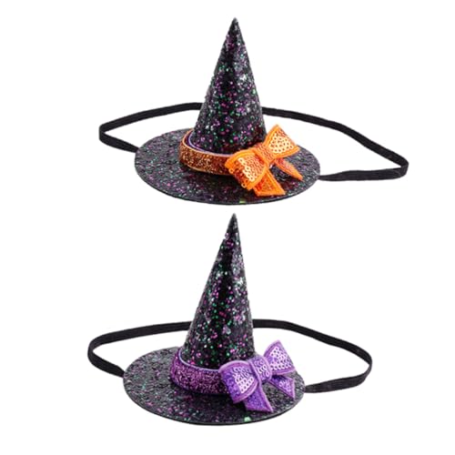WEKAMOS 2 Stück Halloween Haarreif Hexenhut Haarschmuck für Damen und Bequemes Halloween Cosplay Zubehör Party Kopfbedeckung in Schwarz mit Orange und für Kostümfest und WEKAMOS 2 Stück Halloween Haarreif Hexenhut Haarschmuck für Damen und Bequemes Halloween Cosplay Zubehör Party Kopfbedeckung in Schwarz mit Orange und für Kostümfest und von WEKAMOS