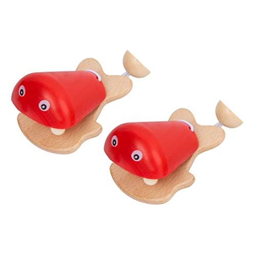 WEKAMOS 2 Stück Holz Kastagnetten für Pädagogisches Musikinstrument Fischform für Frühe Entwicklung und Klangspaß von Kleinkindern WEKAMOS 2 Stück Holz Kastagnetten für Pädagogisches Musikinstrument Fischform für Frühe Entwicklung und Klangspaß von Kleinkindern von WEKAMOS