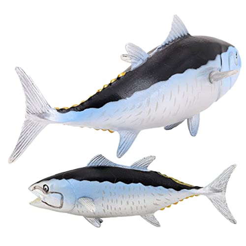 WEKAMOS 2 Stück Künstliche Fischfigur Dekorative Meerestier Skulpturen für Zuhause Realistische Simulation von Thunfisch Modellen für Kreative und Lernzwecke WEKAMOS 2 Stück Künstliche Fischfigur Dekorative Meerestier Skulpturen für Zuhause Realistische Simulation von Thunfisch Modellen für Kreative und Lernzwecke von WEKAMOS