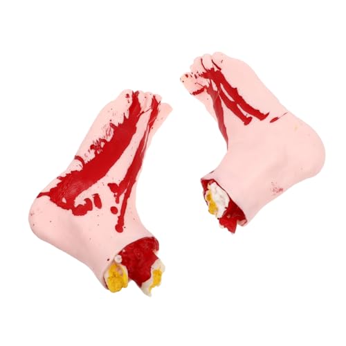 WEKAMOS 2 Stück Künstliche Halloween Füße Realistische Fake Foot Props Gruselige Deko für Party Foto Requisiten und Bühnenauftritte Halloween Deko Drinnen Draußen WEKAMOS 2 Stück Künstliche Halloween Füße Realistische Fake Foot Props Gruselige Deko für Party Foto Requisiten und Bühnenauftritte Halloween Deko Drinnen Draußen von WEKAMOS