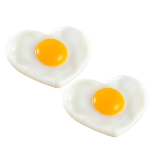 WEKAMOS 2 Stück Künstliches Spiegelei aus PVC Teiliges Realistisches Herz Ei Modell für Küchen und Restaurantdekoration Fotografie Requisiten und Mehr WEKAMOS 2 Stück Künstliches Spiegelei aus PVC Teiliges Realistisches Herz Ei Modell für Küchen und Restaurantdekoration Fotografie Requisiten und Mehr von WEKAMOS
