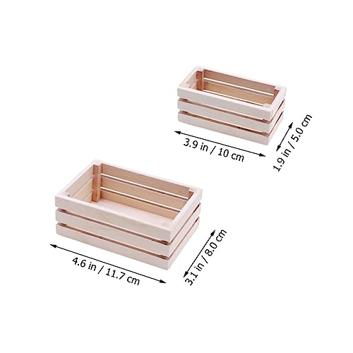 WEKAMOS 2 Stück Mini Holz Aufbewahrungskorb Teiliges für Puppenhaus Deko Realistische Miniatur Aufbewahrungskörbe für Puppenhaus Küche und Kompakte Kreative Sammlermodelle WEKAMOS 2 Stück Mini Holz Aufbewahrungskorb Teiliges für Puppenhaus Deko Realistische Miniatur Aufbewahrungskörbe für Puppenhaus Küche und Kompakte Kreative Sammlermodelle von WEKAMOS