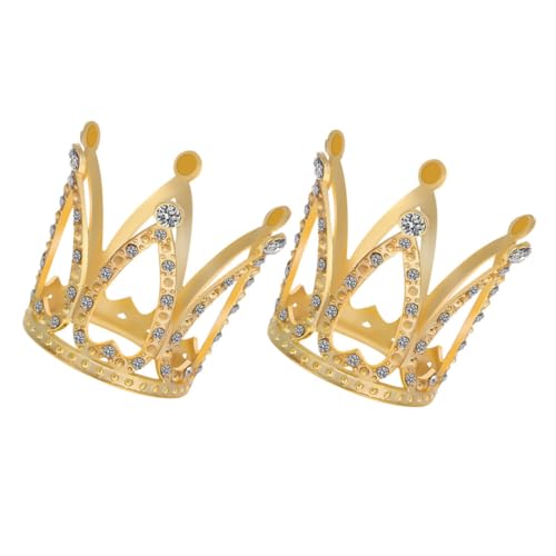 WEKAMOS 2 Stück Mini -Kronendekorationen Prinzessin Minikronen für Kuchen Krone Cupcake Topper Blau hochzeitsdeko Mini-Kronen-Kuchenaufsatz winzige Krone Legierung Golden WEKAMOS 2 Stück Mini -Kronendekorationen Prinzessin Minikronen für Kuchen Krone Cupcake Topper Blau hochzeitsdeko Mini-Kronen-Kuchenaufsatz winzige Krone Legierung Golden von WEKAMOS