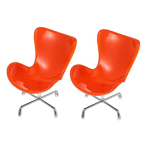 WEKAMOS 2 Stück Mini-Möbelmodell Miniatur Arm Puppenhausmöbel Mini-Haussessel Puppenhaus-Drehstuhl Mini-Stühle Mini-Simulationsstuhl Mini-Hausstuhl winzige Hausmöbel Plastik Orange WEKAMOS 2 Stück Mini-Möbelmodell Miniatur Arm Puppenhausmöbel Mini-Haussessel Puppenhaus-Drehstuhl Mini-Stühle Mini-Simulationsstuhl Mini-Hausstuhl winzige Hausmöbel Plastik Orange von WEKAMOS