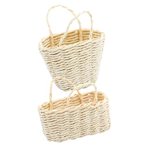 WEKAMOS 2stücke Mini Woven Basket Für Puppenhaus Dekorative Accessoires Für Miniaturmöbel Hochwertige Robuste Körbe Für Kreative Gestaltung Als Fotorequisiten Oder Spielzeug Für WEKAMOS 2stücke Mini Woven Basket Für Puppenhaus Dekorative Accessoires Für Miniaturmöbel Hochwertige Robuste Körbe Für Kreative Gestaltung Als Fotorequisiten Oder Spielzeug Für von WEKAMOS