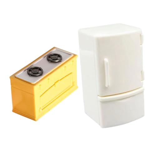 WEKAMOS 2 Stück Mini-möbelmodell Puppe Szene Miniatur Kühlschrank Mini-kochfeld-verzierung Mini-kochfeld-Requisite Kleiner Küchenherd Mini-kühlschränke Mini-ofen- Mini-kochherd PVC WEKAMOS 2 Stück Mini-möbelmodell Puppe Szene Miniatur Kühlschrank Mini-kochfeld-verzierung Mini-kochfeld-Requisite Kleiner Küchenherd Mini-kühlschränke Mini-ofen- Mini-kochherd PVC von WEKAMOS