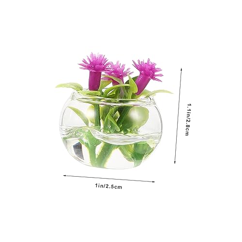 WEKAMOS 2 Stück Miniatur Bonsai Pflanzen Realistische Mini Topfpflanzen für Puppenhaus Dekoration Kleine Zimmerpflanzen Deko für Puppenhäuser und Miniaturgärten Lebensechte Mini Pflanzen von WEKAMOS