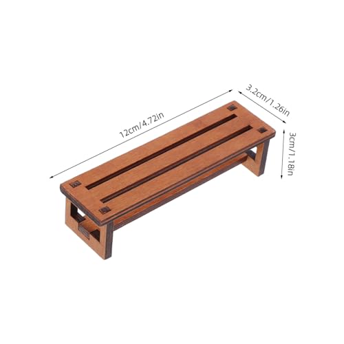 WEKAMOS 2 Stück Miniatur Holzstuhl Vintage Retro Design Miniatur Stuhl Figur Puppenhaus Dekoration für Gartenmöbel Sammler WEKAMOS 2 Stück Miniatur Holzstuhl Vintage Retro Design Miniatur Stuhl Figur Puppenhaus Dekoration für Gartenmöbel Sammler von WEKAMOS