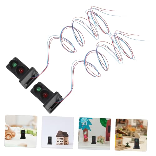 WEKAMOS 2 Stück Miniatur Modell für Sandtisch DIY Baustellen Zubehör Ampel Nachbildung Detailreiches Lichtdekor für Modelleisenbahn Architektur und Miniaturhäuser WEKAMOS 2 Stück Miniatur Modell für Sandtisch DIY Baustellen Zubehör Ampel Nachbildung Detailreiches Lichtdekor für Modelleisenbahn Architektur und Miniaturhäuser von WEKAMOS