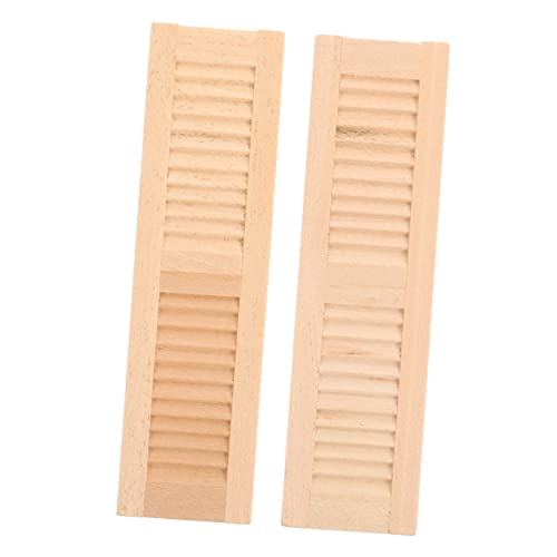 WEKAMOS 2 Stück Miniaturmöbel für Puppenhäuser Teiliges Fensterläden aus Hochwertigem Material Realistische Dekoration für Kinderzimmer und Rollenspiele für Kreative Bastelprojekte WEKAMOS 2 Stück Miniaturmöbel für Puppenhäuser Teiliges Fensterläden aus Hochwertigem Material Realistische Dekoration für Kinderzimmer und Rollenspiele für Kreative Bastelprojekte von WEKAMOS