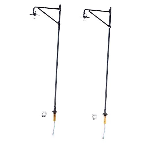 WEKAMOS 2 Stück Modell Lampen Dekoration Warmweiß Für Sandtisch Miniaturhaus Basteln DIY Zubehör von WEKAMOS