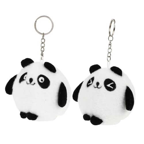 WEKAMOS 2 Stück Panda Schlüsselanhänger Plüsch Anhänger für Tasche Rucksack Niedliche Flauschige Deko Weiche Panda Figuren als Schlüsselhalter und Praktischer Bag Charm WEKAMOS 2 Stück Panda Schlüsselanhänger Plüsch Anhänger für Tasche Rucksack Niedliche Flauschige Deko Weiche Panda Figuren als Schlüsselhalter und Praktischer Bag Charm von WEKAMOS