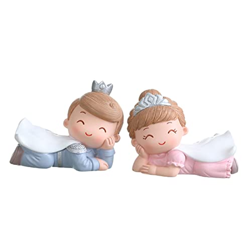 WEKAMOS 2 Stück Prinzen- und Prinzessinnenschmuck Ornament character design küchendeco Happy mood decoration tischdeko Charaktermodell Verzierungen für Hochzeitstorten Harz WEKAMOS 2 Stück Prinzen- und Prinzessinnenschmuck Ornament character design küchendeco Happy mood decoration tischdeko Charaktermodell Verzierungen für Hochzeitstorten Harz von WEKAMOS