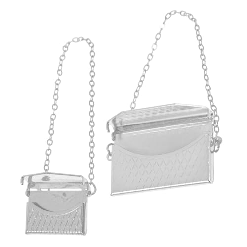 WEKAMOS 2 Stück Puppenhausdekoration Klein Geldbeutel Mini Mikroszenenverzierungen Puppenhaustasche Fotografie-Requisiten Basteltaschenverzierung Aus Metall Dekorative Tasche Legierung WEKAMOS 2 Stück Puppenhausdekoration Klein Geldbeutel Mini Mikroszenenverzierungen Puppenhaustasche Fotografie-Requisiten Basteltaschenverzierung Aus Metall Dekorative Tasche Legierung von WEKAMOS