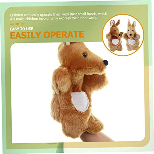 WEKAMOS 2 Stück Realistische Handpuppen Kuscheltier Tiere Handspielpuppen für Pädagogisches Rollenspiel Puppentheater für Jungen und Mädchen von WEKAMOS