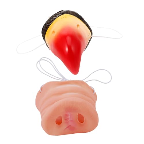 WEKAMOS 2 Stück Realistische Papageien und Schweinenasen Kostüm Requisiten für Halloween Karneval und Cosplay Leichtes Tragbares Zubehör für Partys und Theateraufführungen WEKAMOS 2 Stück Realistische Papageien und Schweinenasen Kostüm Requisiten für Halloween Karneval und Cosplay Leichtes Tragbares Zubehör für Partys und Theateraufführungen von WEKAMOS