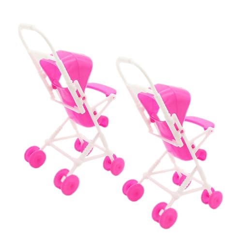WEKAMOS 2 Stück Simulationswagen Kinderwagenspielzeug Realistisch Simulationspuppenwagen Puppenbaby Puppenwagen Kleinkind Puppenwagen Und Kinderwagen Sitz Rosy Plastik WEKAMOS 2 Stück Simulationswagen Kinderwagenspielzeug Realistisch Simulationspuppenwagen Puppenbaby Puppenwagen Kleinkind Puppenwagen Und Kinderwagen Sitz Rosy Plastik von WEKAMOS
