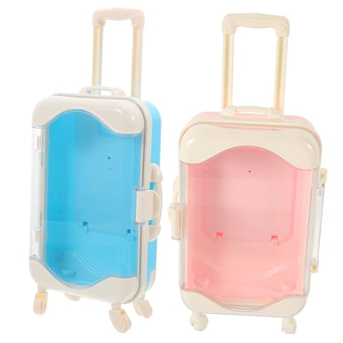WEKAMOS 2 Stück Simuliertes Reisefall Spielhaus für Kleinkinder Puppenhaus-Reisekoffer Reisegepäck für Puppen Mini-Reisekoffer Miniatur-Zubehör Plastik WEKAMOS 2 Stück Simuliertes Reisefall Spielhaus für Kleinkinder Puppenhaus-Reisekoffer Reisegepäck für Puppen Mini-Reisekoffer Miniatur-Zubehör Plastik von WEKAMOS
