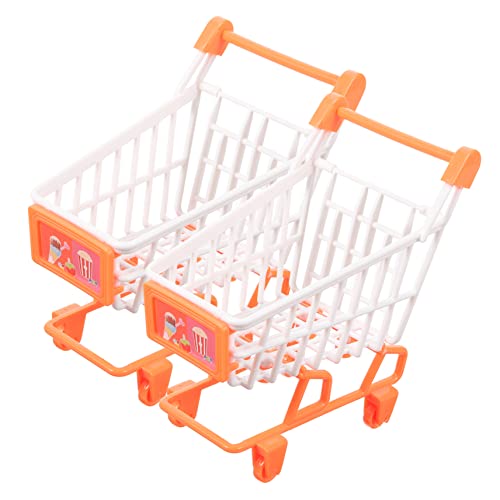 WEKAMOS 2 Stück Supermarkteinkaufswagenmodell Tell dir vor, zu Wagen für Kind Einkaufswagenspielzeug für Einkaufswagen vortäuschen Plastik Orange WEKAMOS 2 Stück Supermarkteinkaufswagenmodell Tell dir vor, zu Wagen für Kind Einkaufswagenspielzeug für Einkaufswagen vortäuschen Plastik Orange von WEKAMOS
