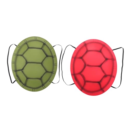 WEKAMOS 2 Stück Teiliges Eva Schildkrötenpanzer Kostüm mit Verstellbaren Trägern Leichtes und Komfortables Halloween Dress Up Zubehör für Erwachsene für Karneval Party und Rollenspiele von WEKAMOS