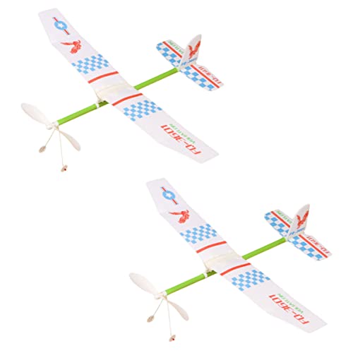WEKAMOS 2 Stück Teiliges Gleitflugzeug Modell aus Leichtem mit Gummimotor Langlebig und Sicher Pädagogisches Flugzeugspielzeug für Fantasie und Geschicklichkeit WEKAMOS 2 Stück Teiliges Gleitflugzeug Modell aus Leichtem mit Gummimotor Langlebig und Sicher Pädagogisches Flugzeugspielzeug für Fantasie und Geschicklichkeit von WEKAMOS
