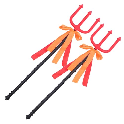 WEKAMOS 2 Stück Teiliges Halloween-Teufelstrident- Realistischer Teufelstrident aus Leichtem Kunststoff Detailgetreues Cosplay-Accessoire für Kostümparty und Karneval Sicher und Handlich WEKAMOS 2 Stück Teiliges Halloween-Teufelstrident- Realistischer Teufelstrident aus Leichtem Kunststoff Detailgetreues Cosplay-Accessoire für Kostümparty und Karneval Sicher und Handlich von WEKAMOS