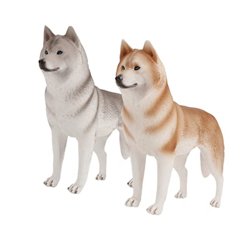 WEKAMOS 2 Stück Teiliges Husky Hunde Modell Realistische Dekofigur für Schreibtisch Stabile Stehende Haustier Nachbildung Kindgerechtes Ornament für Büro Zuhause Auto WEKAMOS 2 Stück Teiliges Husky Hunde Modell Realistische Dekofigur für Schreibtisch Stabile Stehende Haustier Nachbildung Kindgerechtes Ornament für Büro Zuhause Auto von WEKAMOS