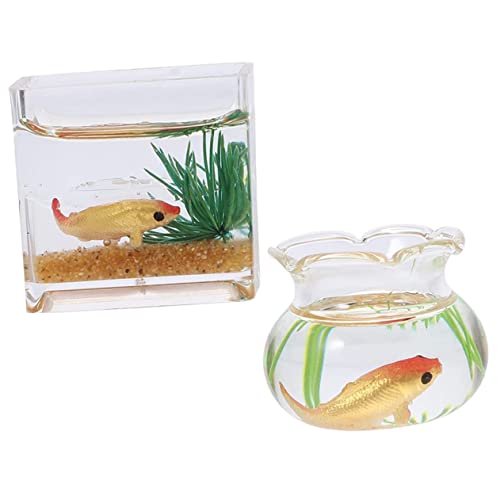 WEKAMOS 2 Stück Teiliges Miniatur Fischglas aus und Kunststoff Verschleißfest Kleine Fischschalen für Puppenhaus Tischdekoration Geeignet für Büro Miniaturgarten und Zufällige Farbe WEKAMOS 2 Stück Teiliges Miniatur Fischglas aus und Kunststoff Verschleißfest Kleine Fischschalen für Puppenhaus Tischdekoration Geeignet für Büro Miniaturgarten und Zufällige Farbe von WEKAMOS