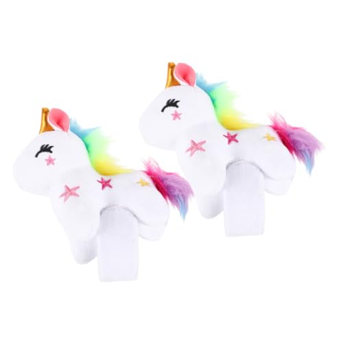 WEKAMOS 2 Stück Teiliges Plüsch Einhorn Slap Armband Weiches Bequemes Tierarmband mit Praktischem Klappmechanismus als Partygeschenk und Dekoration für Mädchen und Einhornfans WEKAMOS 2 Stück Teiliges Plüsch Einhorn Slap Armband Weiches Bequemes Tierarmband mit Praktischem Klappmechanismus als Partygeschenk und Dekoration für Mädchen und Einhornfans von WEKAMOS
