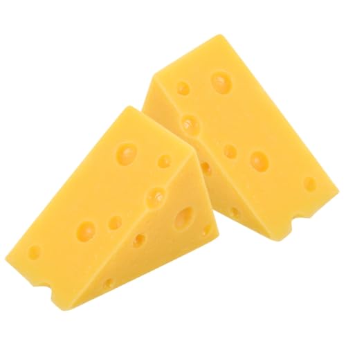 WEKAMOS 2 Stück Teiliges Realistisch Simuliertes Dreieck Käsemodell Dekorative Fake Käse Deko für Kuchenpräsentation Miniatur Lebensmittel Requisiten für Käseliebhaber und DIY Dekoration WEKAMOS 2 Stück Teiliges Realistisch Simuliertes Dreieck Käsemodell Dekorative Fake Käse Deko für Kuchenpräsentation Miniatur Lebensmittel Requisiten für Käseliebhaber und DIY Dekoration von WEKAMOS