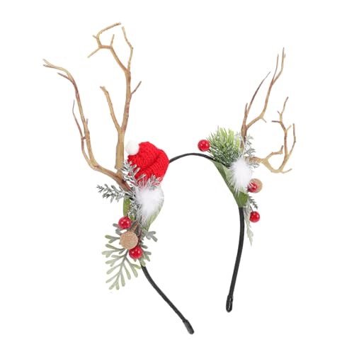 WEKAMOS 2 Stück Teiliges Rentiergeweih Stirnband Haarreif Weihnachten Party Kopfschmuck Bequemes Headband mit Universalgröße Attraktives Design für Familie Freunde Festtagsdeko WEKAMOS 2 Stück Teiliges Rentiergeweih Stirnband Haarreif Weihnachten Party Kopfschmuck Bequemes Headband mit Universalgröße Attraktives Design für Familie Freunde Festtagsdeko von WEKAMOS