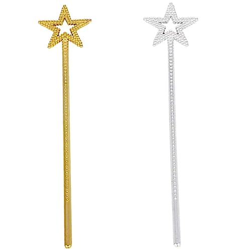 WEKAMOS 2 Stück Teiliges Sternförmige Feenstäbe für Mädchen Sichere Zauberstäbe für Cosplay Kostüm Bühnenauftritt und Geburtstagsfeiern Gold und Silberfarbene Magische Stäbe WEKAMOS 2 Stück Teiliges Sternförmige Feenstäbe für Mädchen Sichere Zauberstäbe für Cosplay Kostüm Bühnenauftritt und Geburtstagsfeiern Gold und Silberfarbene Magische Stäbe von WEKAMOS