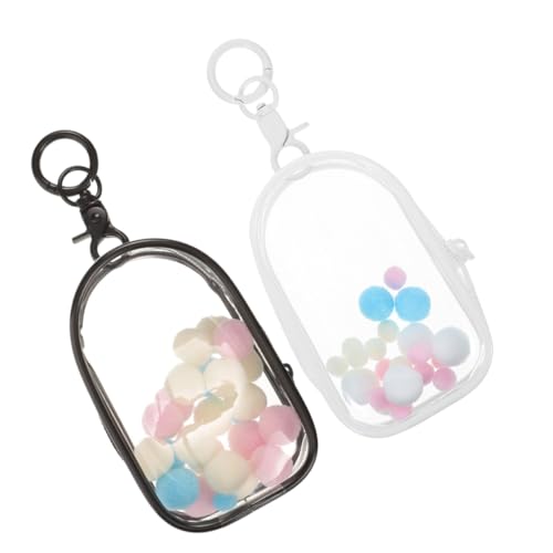 WEKAMOS 2 Stück Transparente PVC Aufbewahrungstasche Teilig mit Schlüsselanhänger Durchsichtige Mini Figuren Tragetasche für Puppen und Plüschtiere Robustes Display Etui für Zuhause WEKAMOS 2 Stück Transparente PVC Aufbewahrungstasche Teilig mit Schlüsselanhänger Durchsichtige Mini Figuren Tragetasche für Puppen und Plüschtiere Robustes Display Etui für Zuhause von WEKAMOS