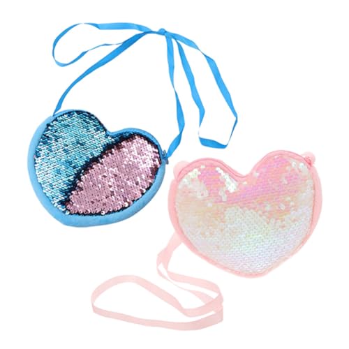 WEKAMOS 2 Stück Umhängetasche für Süße Handtasche für kleine Mädchen Pailletten-Geldbörse für Mädchen kleine umhängetasche umhängetasche Pailletten Geldbörse Polyester WEKAMOS 2 Stück Umhängetasche für Süße Handtasche für kleine Mädchen Pailletten-Geldbörse für Mädchen kleine umhängetasche umhängetasche Pailletten Geldbörse Polyester von WEKAMOS