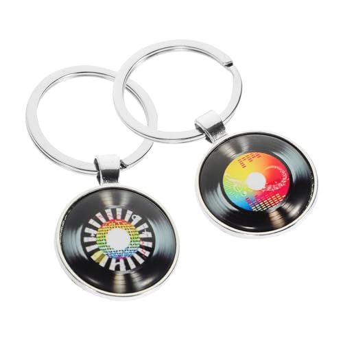 WEKAMOS 2 Stück Vinyl Schallplatten Schlüsselanhänger aus Langlebiger Schlüsselring mit Stylischem Rucksackanhänger Kreative Musik Dekoration und Geschenkidee WEKAMOS 2 Stück Vinyl Schallplatten Schlüsselanhänger aus Langlebiger Schlüsselring mit Stylischem Rucksackanhänger Kreative Musik Dekoration und Geschenkidee von WEKAMOS