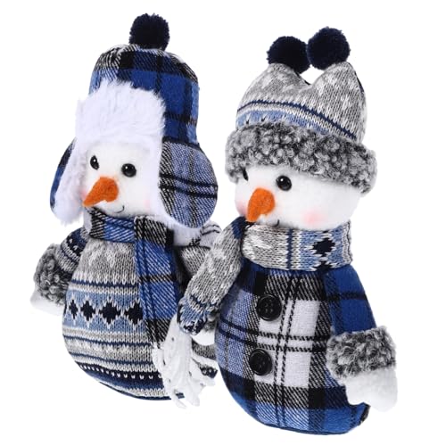 WEKAMOS 2 Stück Weiche Niedliche Schneemann Dekofiguren Bewegliche Arme für Weihnachtsfeier Tisch und Raumdekoration Stoffmaterial Charmante Winterdeko für Zuhause und Party WEKAMOS 2 Stück Weiche Niedliche Schneemann Dekofiguren Bewegliche Arme für Weihnachtsfeier Tisch und Raumdekoration Stoffmaterial Charmante Winterdeko für Zuhause und Party von WEKAMOS