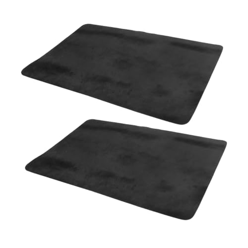 WEKAMOS 2 Stück Zauberkartenmatte Party zubehör zaubermatte zaubertricks Brettspiel Matte Pokertischmatte Spieltischmatte Spielmatte Mahjong-Matte für den Tisch Stoff Black von WEKAMOS