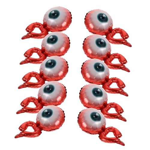 WEKAMOS 20 Stück Aufblasbare Aluminiumfolie Augenballon Armbänder für Partydekorationen Interaktive Feieraccessoires für Halloween und Festveranstaltungen WEKAMOS 20 Stück Aufblasbare Aluminiumfolie Augenballon Armbänder für Partydekorationen Interaktive Feieraccessoires für Halloween und Festveranstaltungen von WEKAMOS