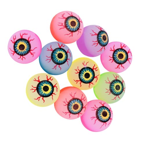 WEKAMOS 20 Stück Hüpfender Ball federnd Augapfel Hüpfbälle große Hüpfbälle prallen Augapfel Kugel Augäpfel Sprungball für Springender Ball Zufällige Farbe von WEKAMOS